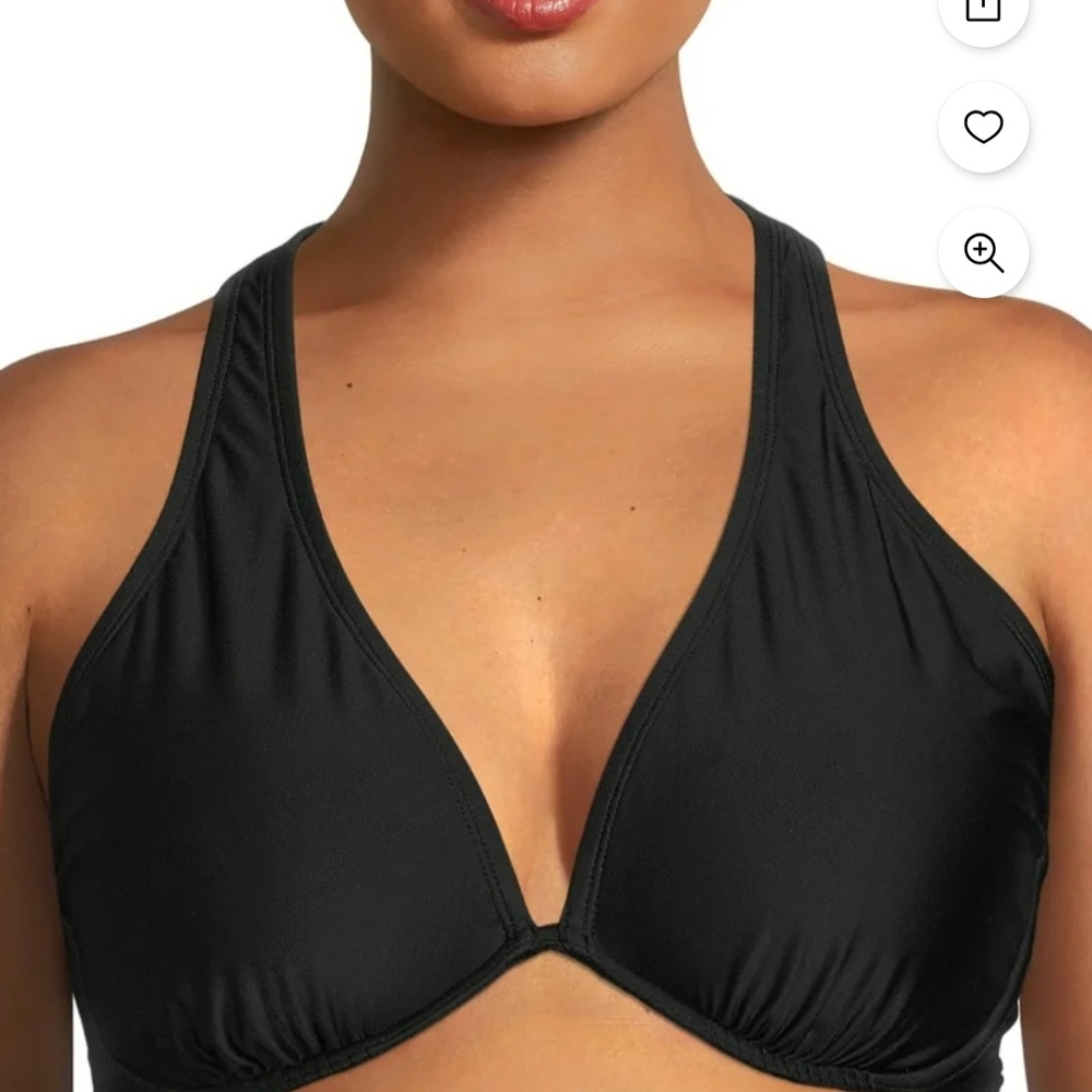 Black Halter Bikini Top